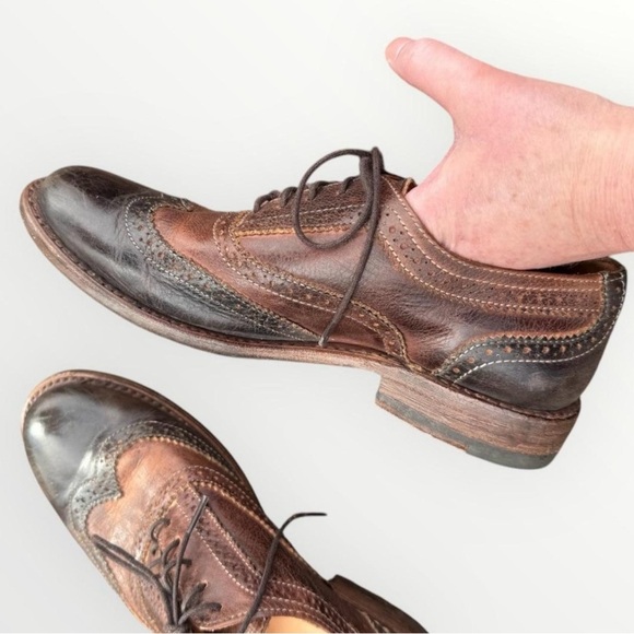 Bed Stu Brown Leather Oxford Wingtips - Picture 2 of 8